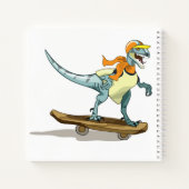 Carnet Illustration D'Un Raptor Skateboard. (Dos)