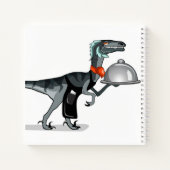 Carnet Illustration D'Un Serveur De Restauration Raptor. (Dos)