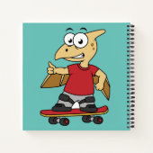 Carnet Illustration D'Un Skateboard De Ptérosaure. (Dos)