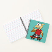 Carnet Illustration D'Un Skateboard De Ptérosaure. (Intérieur)