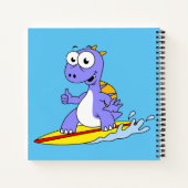 Carnet Illustration D'Un Spinosaure De Surf. (Dos)