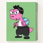 Carnet Illustration D'Un Spinosaurus Bruce Lee. (Dos)