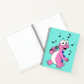 Carnet Illustration D'Un Stegosaurus Chantant. (Intérieur)