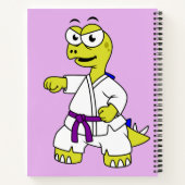 Carnet Illustration D'Un Stégosaurus Pratiquant Le Karaté (Dos)