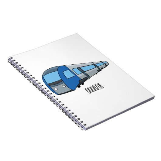 Carnet Illustration d'un train électrique (Côté Droit)