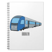 Carnet Illustration d'un train électrique (Devant)