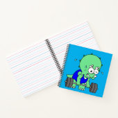 Carnet Illustration D'Un Tricératops Poids De Levage. (Intérieur)