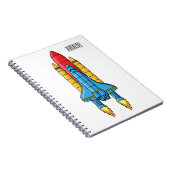 Carnet Illustration d'un vaisseau de fusées (Côté Droit)