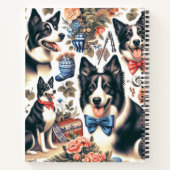 Carnet Illustration d'une bordure Vintage mignonne (Dos)