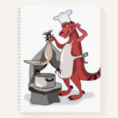 Carnet Illustration D'Une Cuisine De Chef Tyrannosaurus R (Devant)
