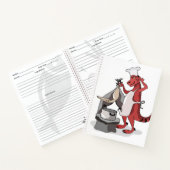 Carnet Illustration D'Une Cuisine De Chef Tyrannosaurus R (Intérieur)