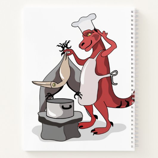 Carnet Illustration D'Une Cuisine De Chef Tyrannosaurus R (Dos)