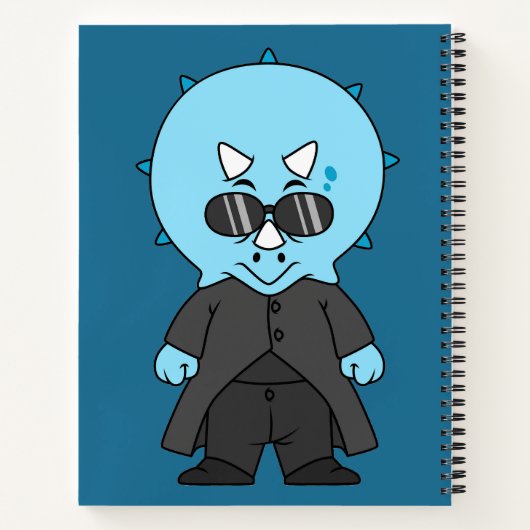 Carnet Illustration D'Une Matrice Tricératops. (Dos)