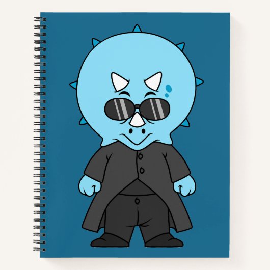 Carnet Illustration D'Une Matrice Tricératops. (Devant)