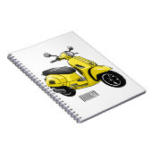 Carnet Illustration d'une moto cyclable (Côté Droit)