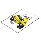 Carnet Illustration d'une moto cyclable (Côté gauche)