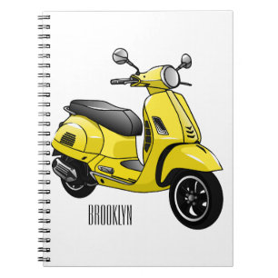 Carnet Illustration d'une moto cyclable