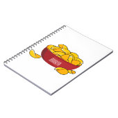 Carnet Illustration d'une puce de pomme de terre (Côté gauche)