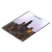 Carnet Illustration élégante de Chicago Skyline (Côté gauche)