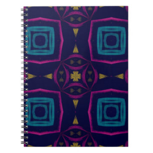 Carnet Illustration en mosaïque colorée. Orna géométrique