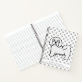 Carnet Illustration et nom de chien de dessin animé Havan (Intérieur)