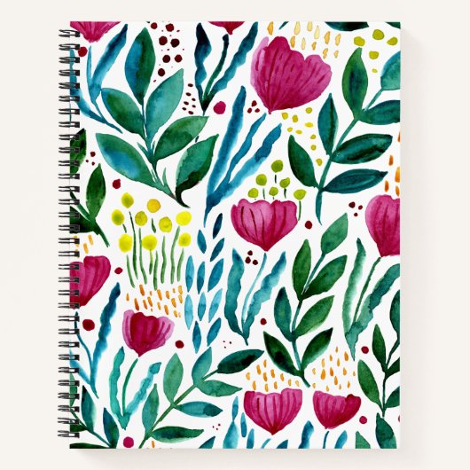 Carnet Illustration florale botanique (Devant)