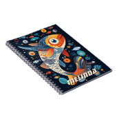 Carnet Illustration géométrique du poisson (Côté Droit)