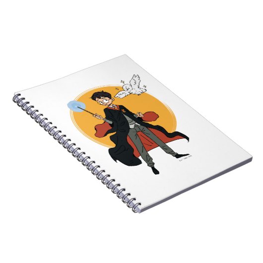 Carnet Illustration HARRY POTTER™ et Hedwig (Côté Droit)