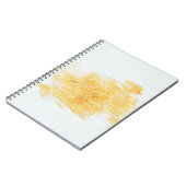 Carnet Illustration jaune et blanche (Côté gauche)