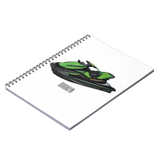 Carnet Illustration Jet ski (Côté gauche)