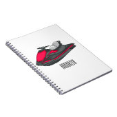 Carnet Illustration Jet ski (Côté Droit)
