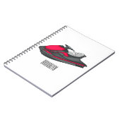 Carnet Illustration Jet ski (Côté gauche)