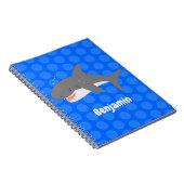 Carnet Illustration joyeuse du grand requin blanc (Côté Droit)