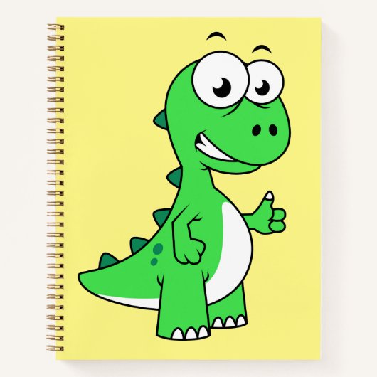 Carnet Illustration Mignonne Du Tyrannosaurus Rex. 2 (Devant)