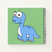 Carnet Illustration Mignonne D'Un Brontosaurus. (Dos)