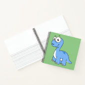 Carnet Illustration Mignonne D'Un Brontosaurus. (Intérieur)