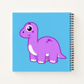 Carnet Illustration Mignonne D'Un Brontosaurus Dinosaure. (Dos)