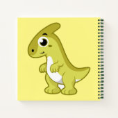 Carnet Illustration Mignonne D'Un Parasaurolophus Dinosau (Dos)
