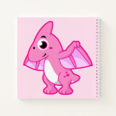 Carnet Illustration Mignonne D'Un Pterodactyl. (Dos)