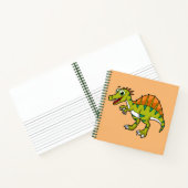 Carnet Illustration Mignonne D'Un Spinosaure Souriant. (Intérieur)