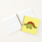Carnet Illustration Mignonne D'Un Stegosaurus Dinosaure. (Intérieur)