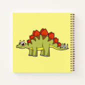 Carnet Illustration Mignonne D'Un Stegosaurus Dinosaure. (Dos)