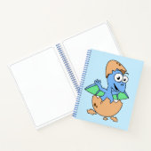 Carnet Illustration Mignonne D'Une Éclosion De Ptérodacty (Intérieur)