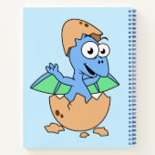 Carnet Illustration Mignonne D'Une Éclosion De Ptérodacty (Dos)