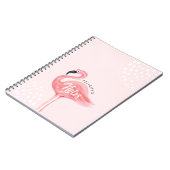 Carnet Illustration moderne rose de Flamant rose (Côté gauche)