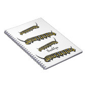 Carnet Illustration Monarch caterpillar (Côté Droit)