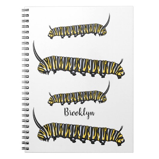 Carnet Illustration Monarch caterpillar (Devant)