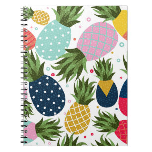 Carnet Illustration motif sans ananas, colorée