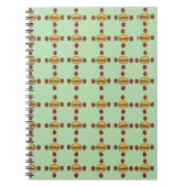 Carnet Illustration of hamburger patterns (Devant)