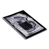 Carnet Illustration Old Beer Stein sur Grunge Arrière - p (Côté Droit)